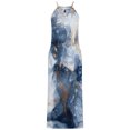 thumbnail image 4 of Maxi vestidos de mujer verano casual cuello redondo sin mangas vacaciones playa bolsillos vestido largo Fridja  hj4993, 4 of 5