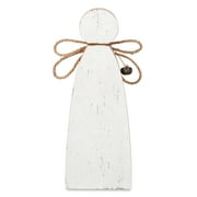 Holiday Time White Mdf Large Angel With Jute Wing Christmas Decor