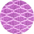 thumbnail image 1 of Ahgly Company Indoor Round Trellis Pink Modern Area Rugs, 7' Round, 1 of 4