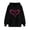 Black, variant on fatyb Women's Hoodies Cute Heart Long Sleeve Casual Sweatshirts Drawstring Pullover Tops with Pockets