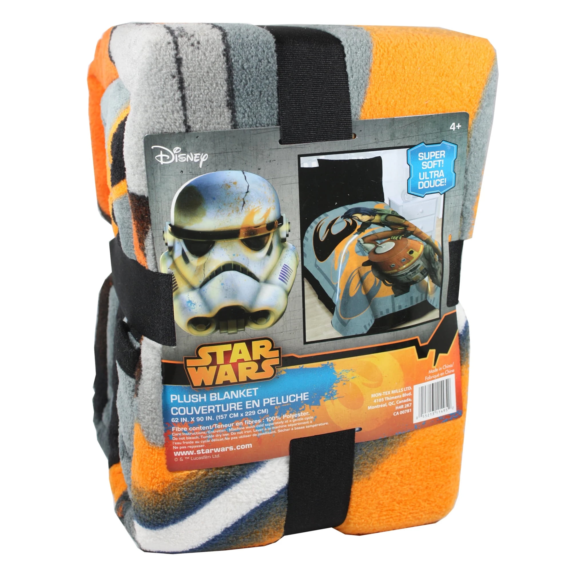 Star Wars Super Soft Ultra Douce Fleece Blanket 62 x 90 for Kids Walmart