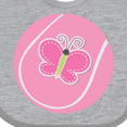 thumbnail image 4 of Inktastic Tennis Pink Ball Girls Baby Bib, 4 of 4