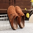 thumbnail image 4 of Cork Women's Retro Closed Toe Clogs Slippers with Hole Buckle Clogs Men Flat Sandals for Casual Summer Outdoor, 4 of 6