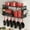 with Pot Lid Holder, variant on 31 Inch Pot Rack Wall Mounted,3 in 1 Pots and Pans Organizer with 2 tier Kitchen Racks & Pot Lid Organizer Holder and 20 Hooks,Heavy Duty Hanging Pot Hanger for Kitchen Cookware, Utensils, Black