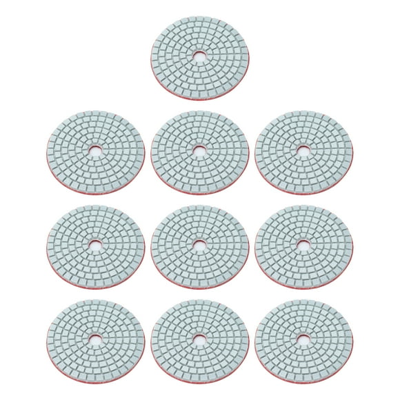10Pcs 3in Wet Polishing Pad Soft Wet Grinding Disc Buffing Polishing for Granite Stone Concrete Marble