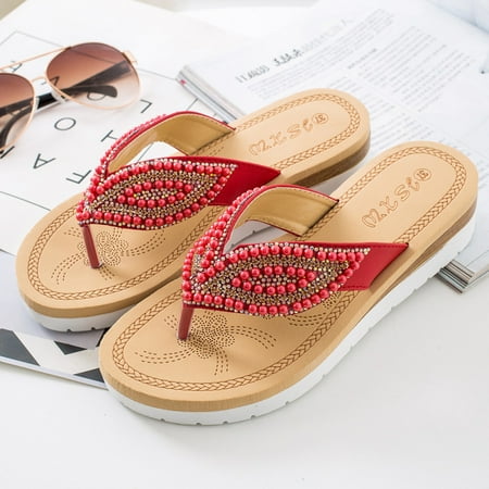 2022 Fashion Women s Sandals Summer Outside Beach Slippers Female Casual Non-slip Flat Flip Flops Women Shoes House Slippers