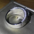 thumbnail image 4 of Women Wedding Gifts Gorgeous Party 925 Silver Rings Cubic Zircon Jewelry Sz 6-10, 4 of 6