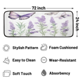 thumbnail image 2 of CURLYOOT Lavender Purple Floral Butterfly Runner Rug 2'x6' Washable Kitchen Runner Rug Indoor Non Slip Laundry Rugs Floor Carpet for Hallway Kitchen Entryway Bedroom Living Room, 2 of 9
