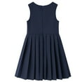 thumbnail image 3 of Preppy Dresses for Girls Back to School Uniform Pleated Jumper Dress Sleeveless Casual Girl's Fashion, Navy, 11-12 Years, 3 of 7