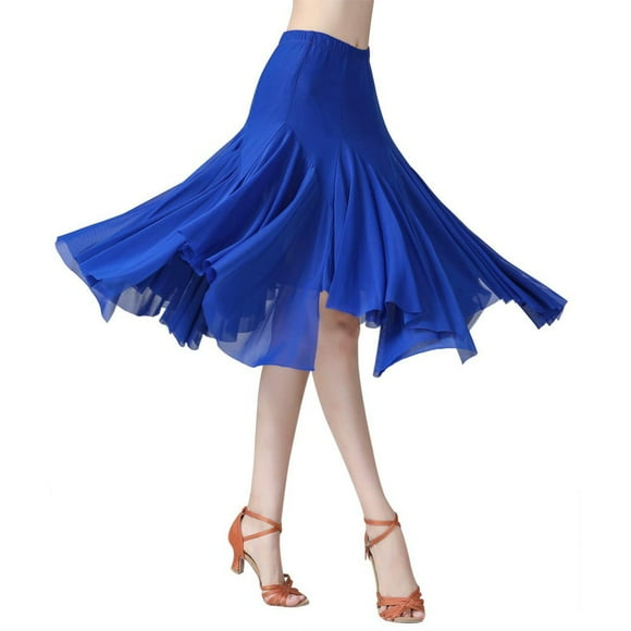 Ballroom Dance Skirts for Women Ballroom Dancing Long Swing Waltz Latin Salsa Belly Dance Skirt Flamenco Dress Costume