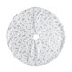 thumbnail image 2 of Falda de árbol de Navidad debajo de la alfombra de pie de árbol Manta blanca de plumas para decoración de fiestas, dorado, 122cm Advancent HA008201-02, 2 of 7