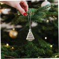 thumbnail image 5 of Christmas Tree Ornaments Set 9PCS/Set Hanging Mini Glass Christmas Tree Decorations for Xmas Holiday Wedding Party, 5 of 5