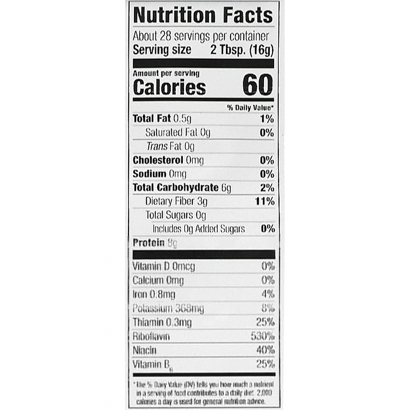 thumbnail image 2 of Frontier Natural Products Nutritional Yeast 1 lbs Powder, 2 of 5