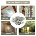 thumbnail image 3 of unbranded 48Set Retro Decorative Mini Hinges White Nickel Plated for Wardrobes, 3 of 5