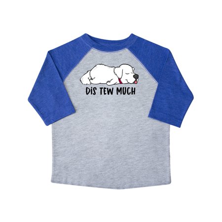 

Inktastic Napping Dis Tew Much Great Pyrenees Gift Toddler Boy or Toddler Girl T-Shirt