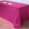 thumbnail image 5 of BalsaCircle 90" x 132" Sequin Rectangular Tablecloth Fuchsia, 5 of 8