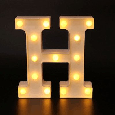 Decorative Letters Alphabet Letter LED Lights Luminous Number Lamp Decoration Battery Night Light Party Baby Bedroom Decoration