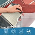 thumbnail image 5 of Yayeee Kitchen Curtains Tier Set of 2 Light Filtering 57"x24" Over Sink Window Panels, Vibrant Red Tartan Pattern, 5 of 7