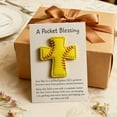 thumbnail image 5 of Coollooc A Pocket Blessing – Baseball Football Softball Cross Edition, Handmade Pocket-Sized Cross Gift for Christian Athletes, Inspirational Token for Teams Encouragement Decor(C,3Pcs), 5 of 7