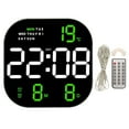 thumbnail image 2 of Reloj Despertador Digital Reloj de Escritorio LED USB con Pantalla Grande de Temperatura y Mes Reloj Electrónico Moderno Multifuncional para Dormitorio Sala de Estar ANGGREK  Otros, 2 of 8