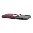 thumbnail image 6 of Dockem Wallet Case for iPhone XR; Built-in Metal Plate, 2 Credit Card Slots, Luxe M2, Maroon/Grey, 6 of 9