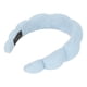 thumbnail image 4 of Diadema de esponja elástica absorbente para evitar resbalones, linda banda acolchada para el cabello para maquillaje de spa, lavado de cara, azul, 4 of 8