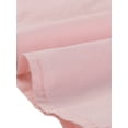 thumbnail image 5 of DARING DIVA Women's Puff Sleeve Peter Pan Collar Tie Neck Button-Up Shirt S Pink, 5 of 6