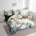 thumbnail image 4 of Homewish Rustic Winter Snowman Bedding Comforter Set 7pcs, Christmas Farmhouse Cabin Queen Bedding Sets, Western Festival Reversible Queen Sheet Sets, Breathable Home Decor, 4 of 8