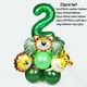 thumbnail image 3 of Juego de globos con números de animales para fiesta de cumpleaños de safari en la jungla, decoración para fiesta de primer cumpleaños de niños de 1, 2, 3, 4, 5 y 6 años, suministros para fiesta en el, 3 of 5