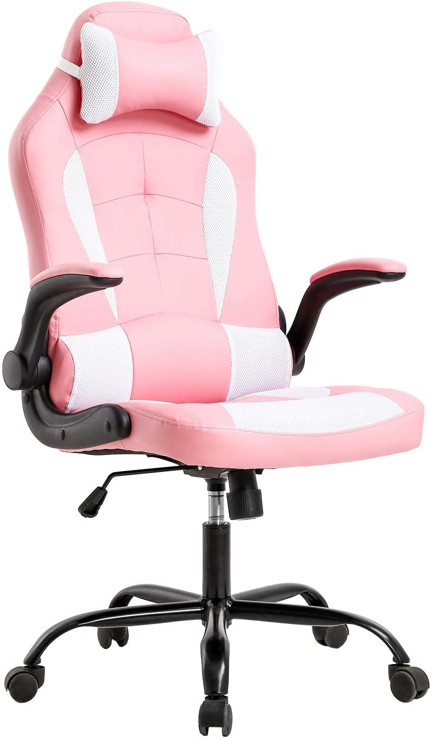 Gaming Chair Office Chair Desk Chair with Lumbar Support Flip Up Arms