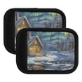 thumbnail image 6 of Luggage Handle Wrap for Suitcase 4 Pack Luggage Tag Identifiers for Travel Accessories Snow Room and Aurora, 6 of 6