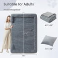 thumbnail image 5 of WNPETHOME Cama para perro humano para personas adultas, cama de siesta de piel sintética lavable, ovalada para adultos para personas, cama gigante para perro de tamaño humano calmante para familias de, 5 of 5
