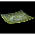 thumbnail image 1 of Plato de vidrio de limón Fusion Metro cuadrado de 14" MEYDA 114431, 1 of 1