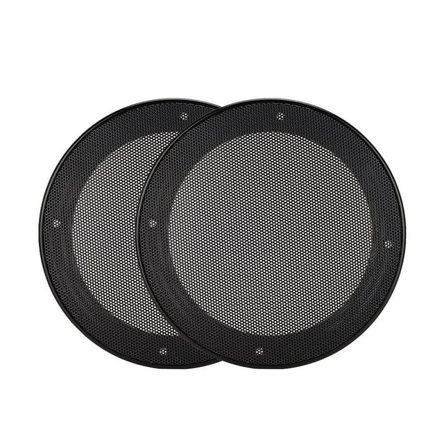 2 fundas protectoras de malla de 5 pulgadas para altavoz (negro y negro)