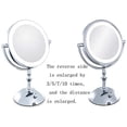 thumbnail image 3 of Rechargeable Lighted Makeup Mirror with Dimmable Lights, 3-10X Makeup Mirror with Lights and Magnification Mirrors with LightsDouble Source Vanity Mirror, 3 of 8