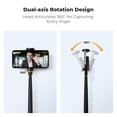 thumbnail image 3 of Trípode Selfie Stick K&F CONCEPT con apertura y cierre automáticos para iPhone, 3 of 8