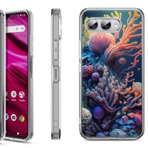 Shockproof Phone Case for T-Mobile Revvl 8, by OneToughShield - Coral