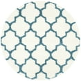 thumbnail image 5 of SAFAVIEH Yadira Geometric Quatrefoil Kids Shag Runner Rug, Ivory/Blue, 2'3" x 7', 5 of 10