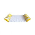 thumbnail image 3 of 2 Pieces Foldable Inflatable Floating Bed, Water Hammock, Lounger Swimming Pool Lounge Air Mattress(Green + Yellow)_Perfect Gift, 3 of 5