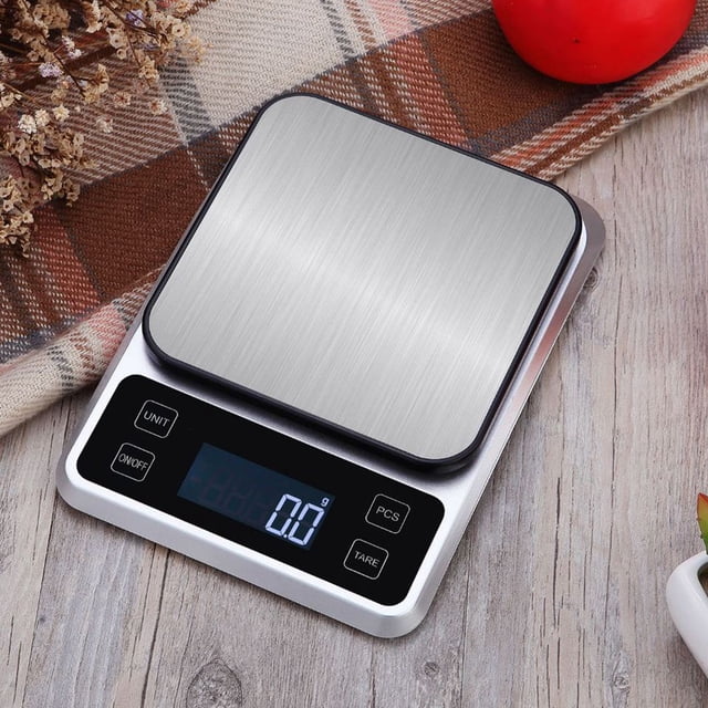 PENIKOKO Portable Stainless Steel Food Scale with Clear Screen for Accurate Kitchen Weighing