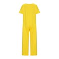 thumbnail image 5 of KyCheLot Women's Baggy Jumpsuits Oversized Summer V Neck Short Sleeve Wide Leg Rompers with Pockets, 5 of 6
