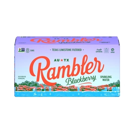 Rambler Sparkling Water Blackberry 8pk Cans