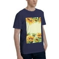 thumbnail image 2 of Bingfone Sunflowers On A Yellow Background Men'S Loose Fit Short-Sleeve Pocket T-Shirt, 2 of 7