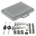 thumbnail image 4 of 45Pcs Tap Die Set, Fine 55 degrees Celsius ylindrical Pipe Threads, High Speed Steel, CNC Machined, Hardness 60 HRC, Cut Iron, Steel, Aluminum and More, Storage Box Included, 4 of 7