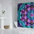 thumbnail image 2 of Colorful Tie Dye Mandala Pattern Shower Curtain 84"x72" ,Bathroom Decorative Shower Curtains Set with 12 Hooks,Modern Waterproof Washable Shower Curtain, 2 of 6