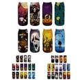 thumbnail image 2 of 8 Pairs Halloween Socks Unisex Assorted Low Cut Scoks Novelty Socks Funny Socks, 2 of 10