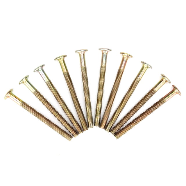 Furniture Connector,10PCS M6 Carbon Steel Connector Bolt Furniture Screw Dependable Performance