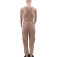 thumbnail image 6 of Loose Fit Jumpsuits with Pockets Bib Pants (M, White), 6 of 6