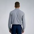thumbnail image 2 of Men's Haggar® Premium Comfort Classic Fit Wrinkle Resistant Dress Shirt Color: Tonal Blue Check Size: 16.5-34/35, 2 of 4