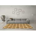 thumbnail image 3 of Ahgly Company Indoor Rectangle Abstract Brown Contemporary Area Rugs, 5' x 8', 3 of 4